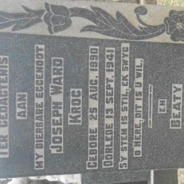 KROG Joseph Ward 1890-1941 &amp; Beaty 1902-1973