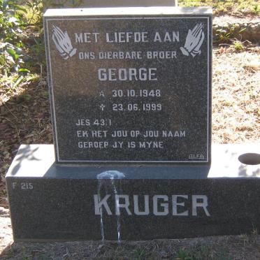KRUGER George 1948-1999