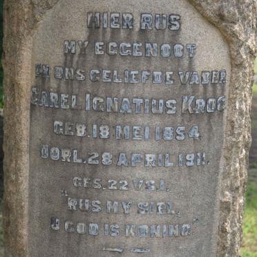 KROG Carel Ignatius 1854-1911