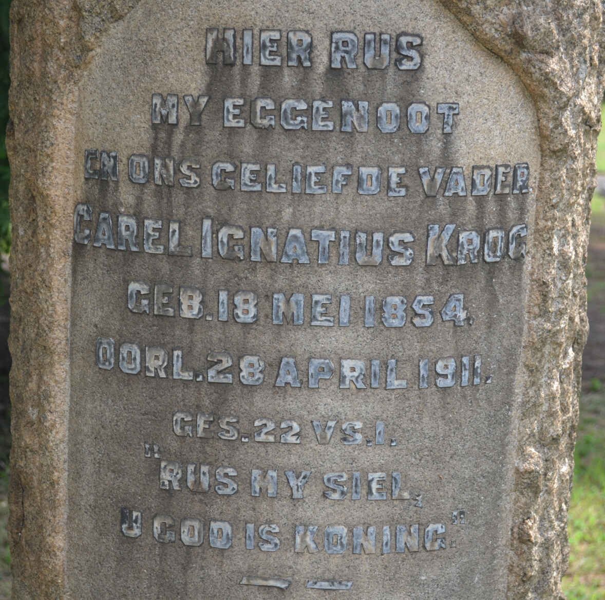 KROG Carel Ignatius 1854-1911