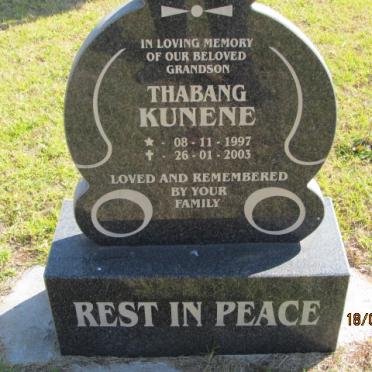 KUNENE Thabang 1997-2003
