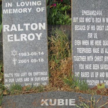 KUBIE Ralton Elroy 1983-2001