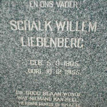 LIEBENBERG Schalk Willem 1905-1955