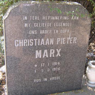 MARX Christiaan Pieter 1914-1976