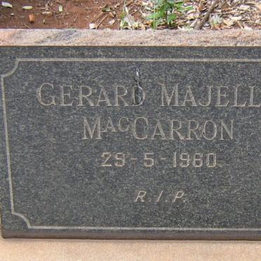 MacCARRON Gerard Majella -1960