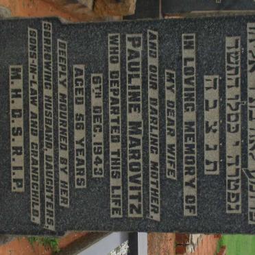 MAROVITZ Pauline -1943