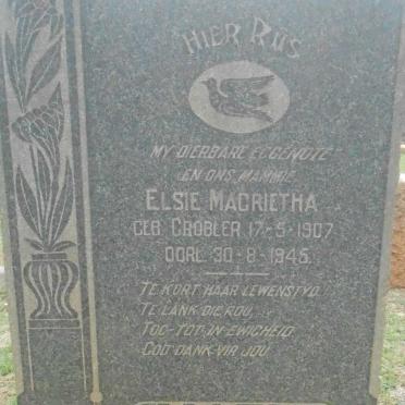 MARX Elsie Magrietha GROBLER 1907-1945