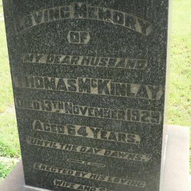 McKINLAY Thomas -1929