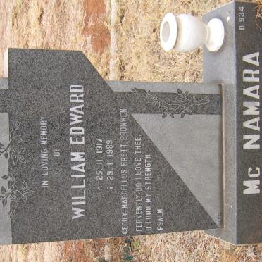 McNAMARA William Edward 1917-1989