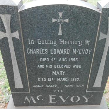 McEVOY Charles Edward -1956 &amp; Mary -1963