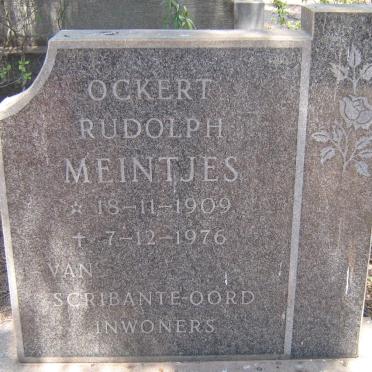 MEINTJES Ockert Rudolph 1909-1976