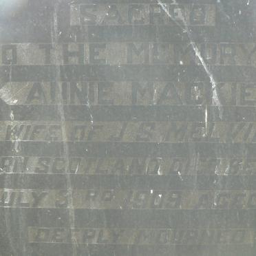 MELVIN Annie nee MACKIE -1909