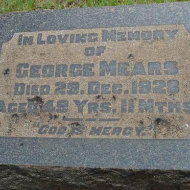 MEARS George -1928