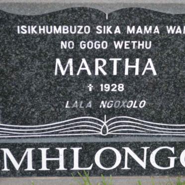 MHLONGO Martha -1928