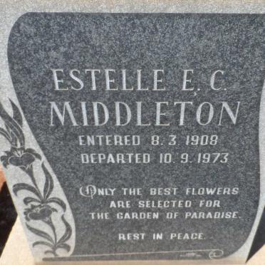 MIDDLETON Estelle E.C. 1908-1973
