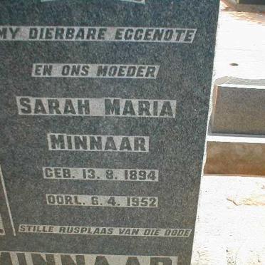 MINNAAR Sarah Maria 1894-1952