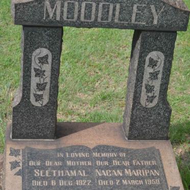 MOODLEY Nagan Maripan -1950 &amp; Seethamal -1922