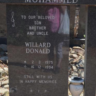 MOHAMMED Willard Donald 1975-1994