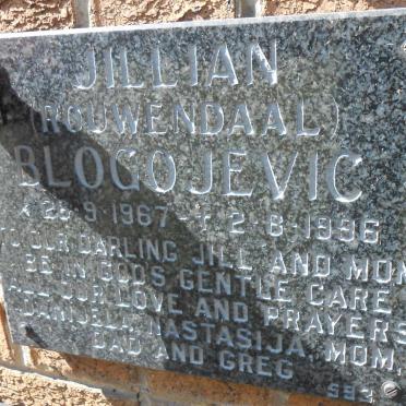 BLOGOJEVIC Jillian nee ROUWENDAAL 1967-1996