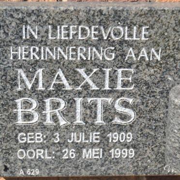 BRITS Maxie 1909-1999