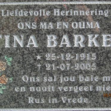 BARKER Tina 1915-2005