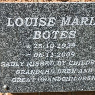 BOTES Louise Maria 1929-2009