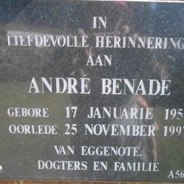 BENADÉ André 1954-1997