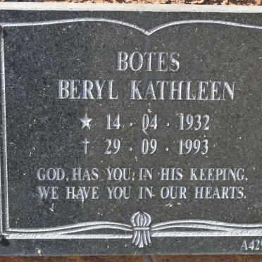 BOTES Beryl Kathleen 1932-1993