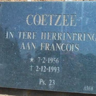 COETZEE Francois 1956-1993