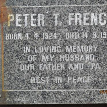 FRENCH Peter T. 1924-1993