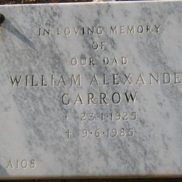 GARROW William Alexander 1925-1985