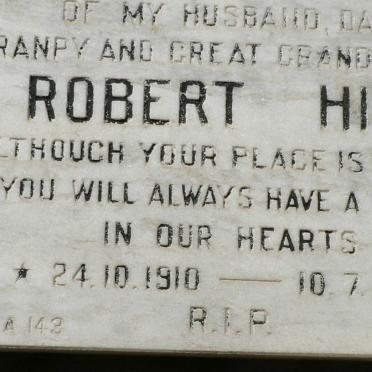 HILL Robert 1910-1987