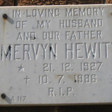 HEWITT Mervyn 1927-1986