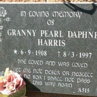 HARRIS Pearl Daphne 1908-1997