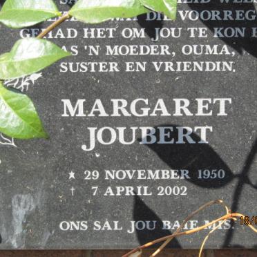 JOUBERT Margaret 1950-2002
