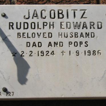 JACOBITZ Rudolph Edward 1924-1986