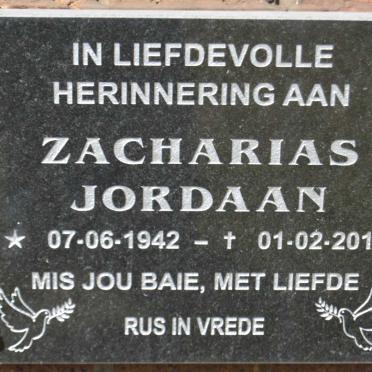 JORDAAN Zacharias 1942-2016