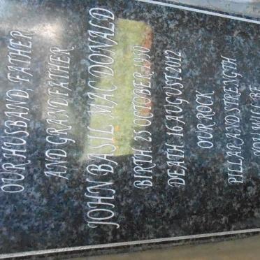 MacDONALD John Basil 1950-2012