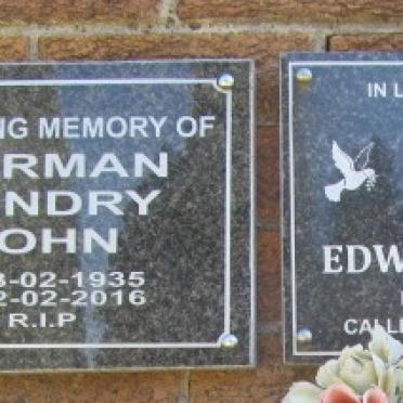 NORMAN Hendry John 1935-2016 :: PRINSLOO Edwin 1942-2015