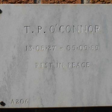 O'CONNOR T.P. 1927-1989