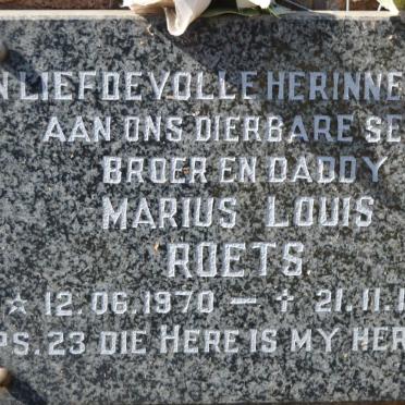 ROETS Marius Louis 1970-1998