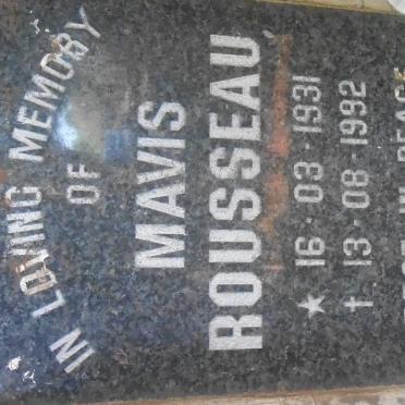 ROUSSEAU Mavis 1931-1992