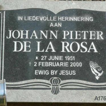 ROSA Johann Pieter, de la 1951-2000