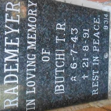 RADEMEYER T.R. 1943-1991