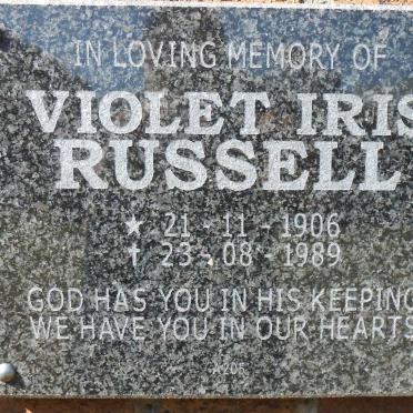 RUSSELL Violet Iris 1906-1989