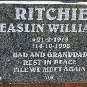 RITCHIE Easlin William 1918-1998