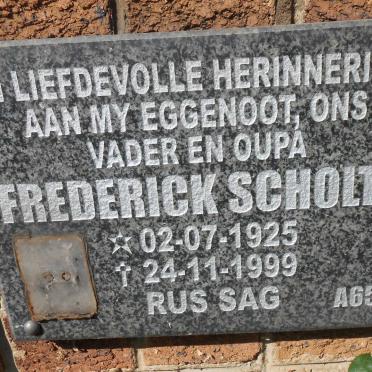 SCHOLTZ Frederick 1925-1999