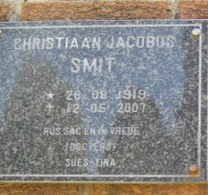SMIT Christiaan Jacobus 1919-2007