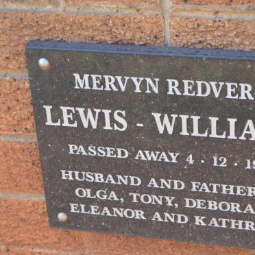 WILLIAMS Mervyn Redvers, Lewis -1997