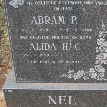 NEL Abram P. 1931-2001 &amp; Alida H.C. 1936- 